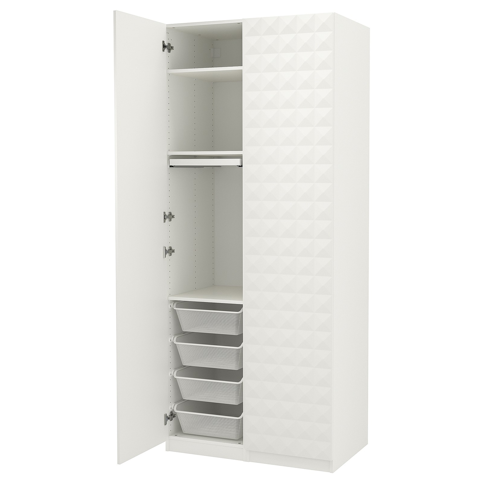 PAX / VINGROM Wardrobe combination white/Resjön white IKEA