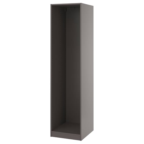 PAX Wall-mounted storage frame - dark gray 50x58x201 cm (19 5/8x22 7/8x79 1/8 ")