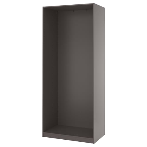PAX Wall-mounted storage frame - dark gray 100x58x236 cm (39 3/8x22 7/8x92 7/8 ")
