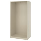 PAX Wall-mounted storage frame, gray-beige, 29 1/2x22 7/8x79 1/8 "