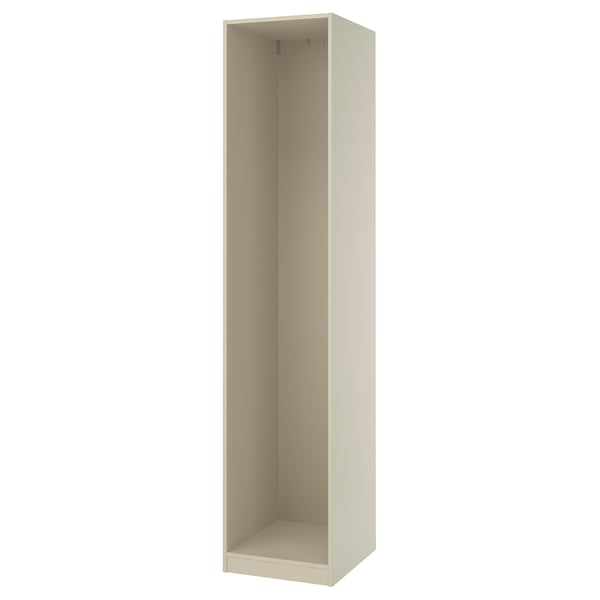 PAX Wall-mounted storage frame, gray-beige, 19 5/8x22 7/8x92 7/8 "