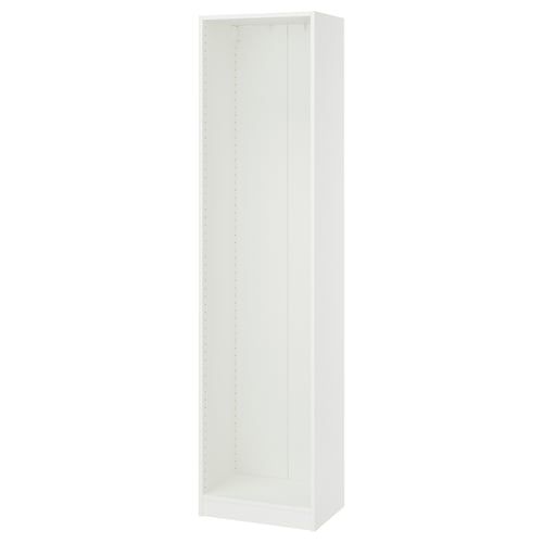 PAX Wall-mounted storage frame - white 50x35x201 cm (19 5/8x13 3/4x79 1/8 ")