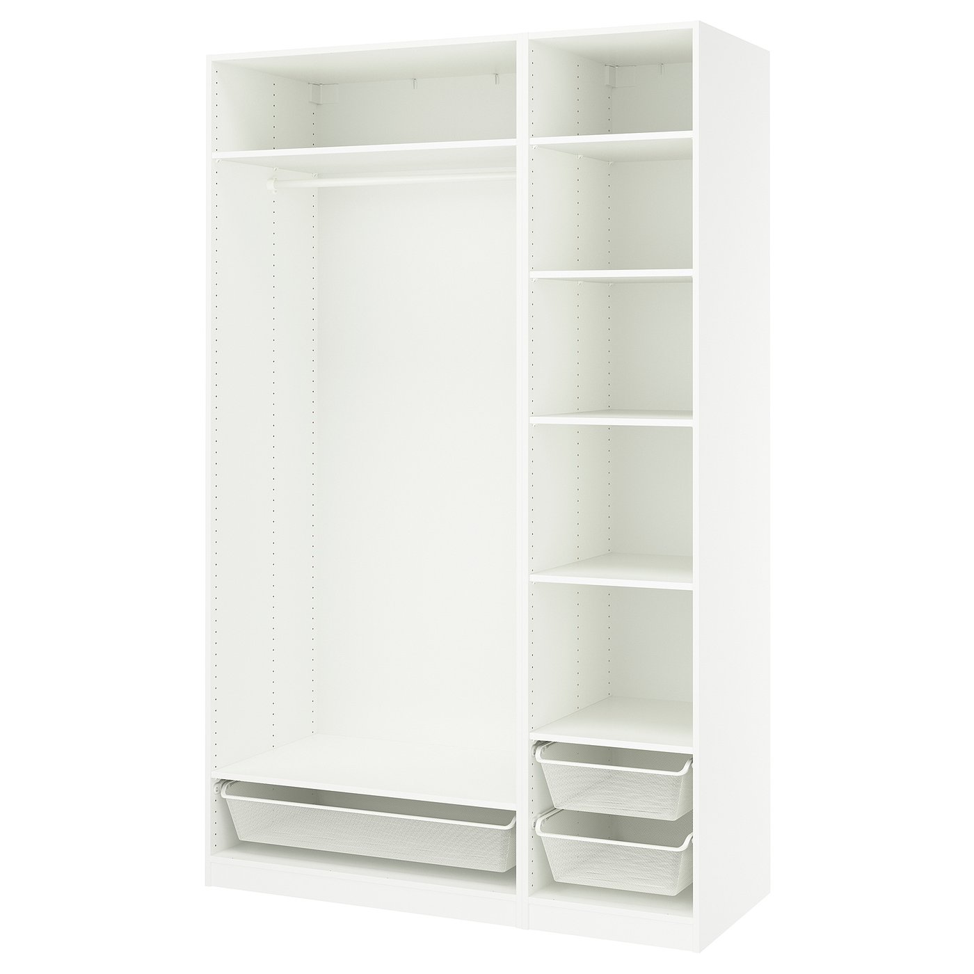 PAX wardrobe combination, white, 150x58x236 cm (59x227/8x931/8