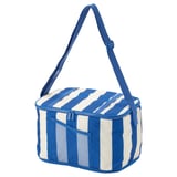 PILLERSTARR Cooler bag, patterned/blue, 15x8 ¾x10 ¼ "