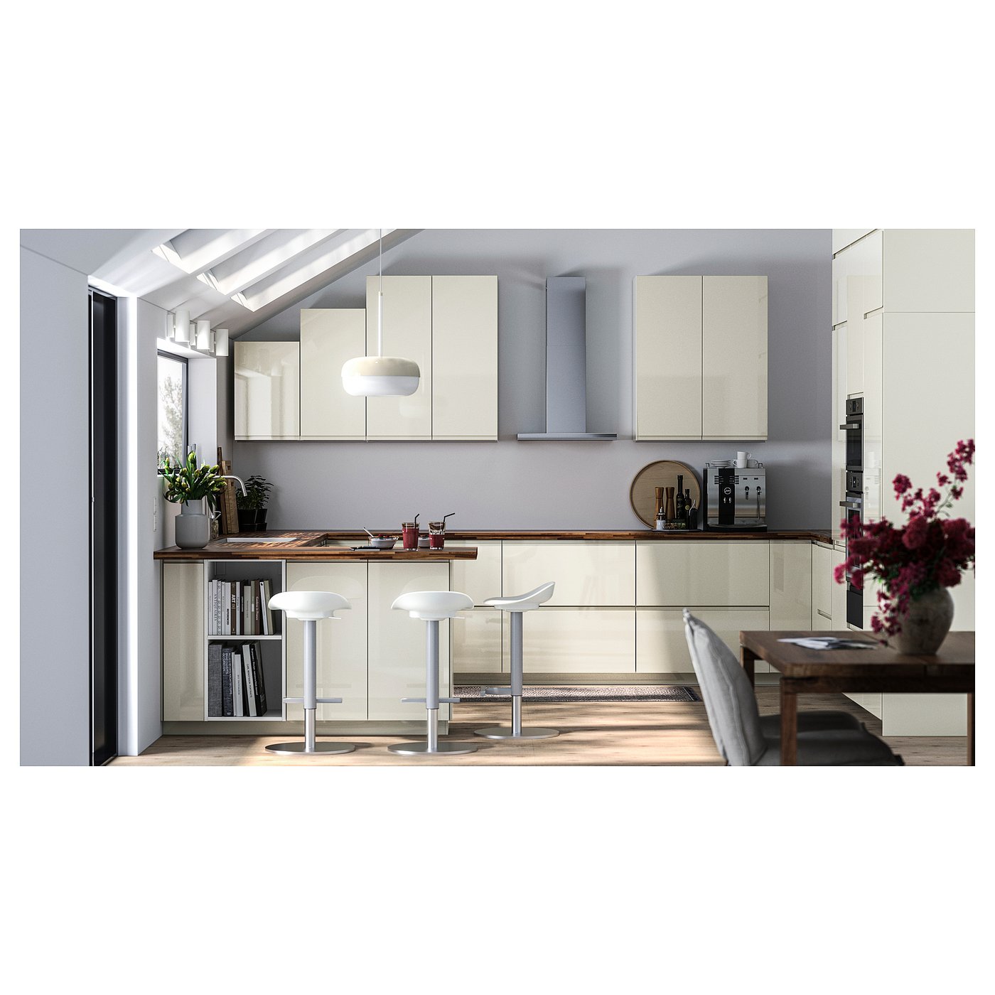 IKEA イケア PINNARP ピンナルプ 186x65x3.8cm PINNARP ピンナルプ ワークトップ, アッシュ, 突き板, 186x65x3.8 cm