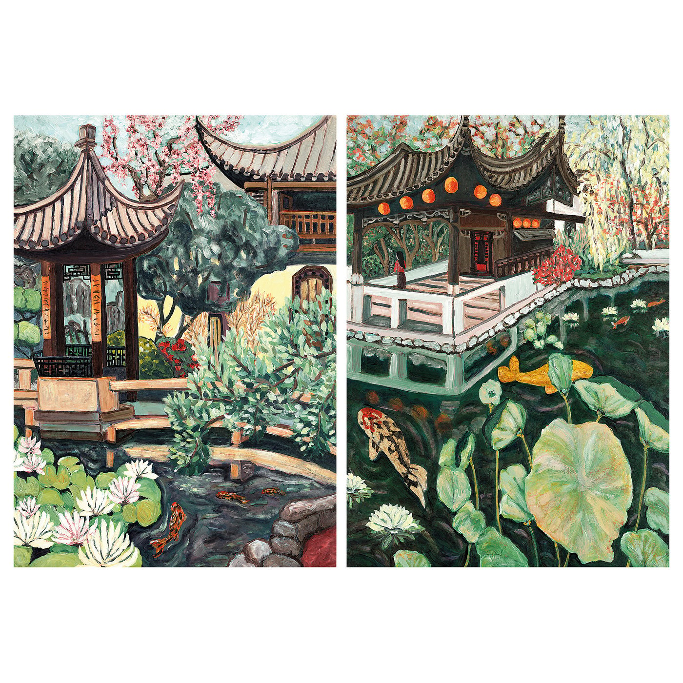 PJÄTTERYD Picture - graceful gazebo 50x70 cm (19 ¾x27 ½ ")