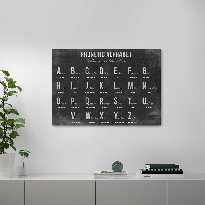 PJÄTTERYD Picture, alphabet, 39 ¼x27 ½" (100x70 cm) IKEA CA