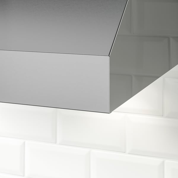PLANENLIG Under cabinet range hood, Stainless steel