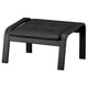 POÄNG Footstool, black/Grann black