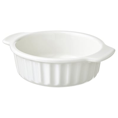 POETISK Oven dish, off-white, 9x7 "