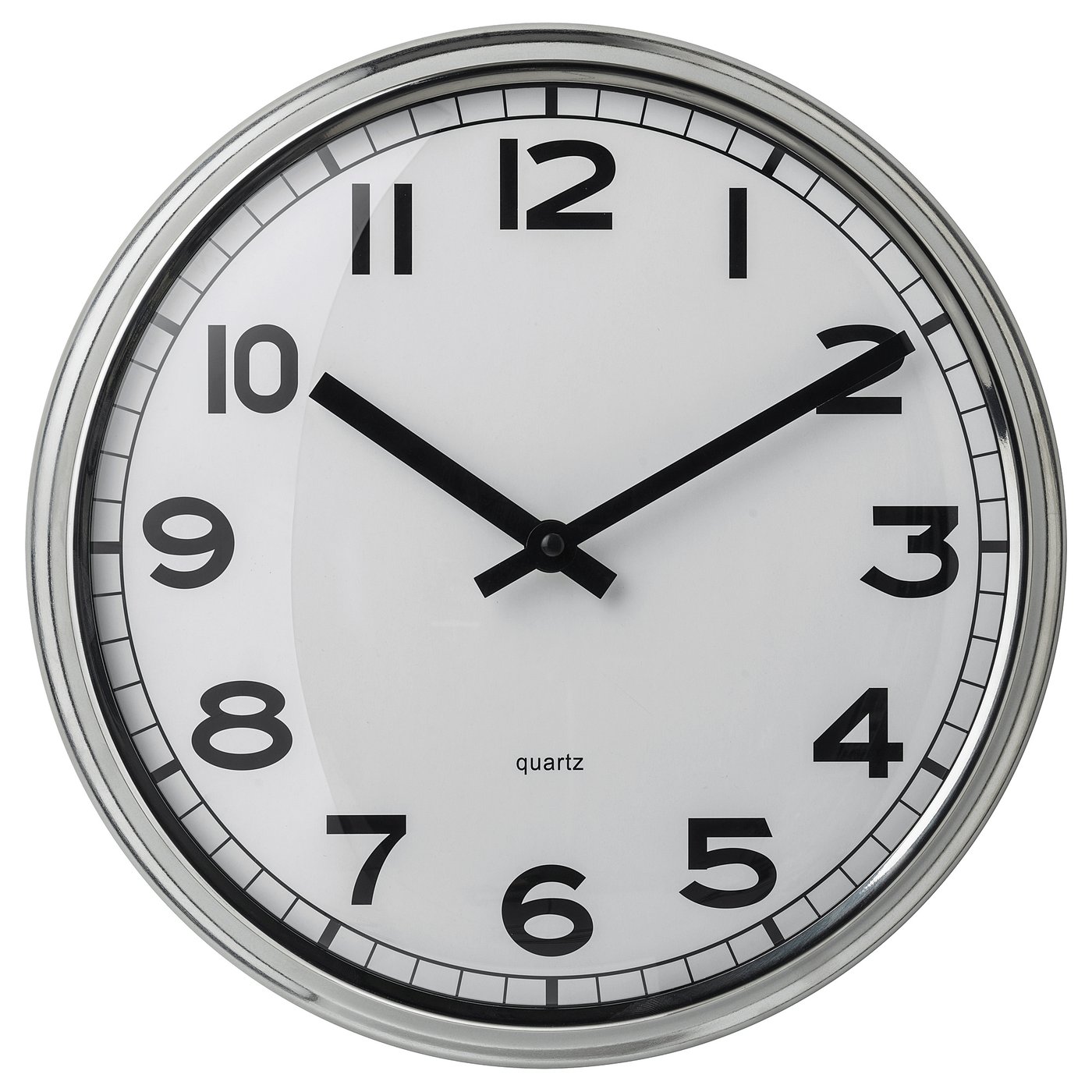 PUGG Wall clock, lowvoltage/stainless steel, 32 cm (12 ½") IKEA CA
