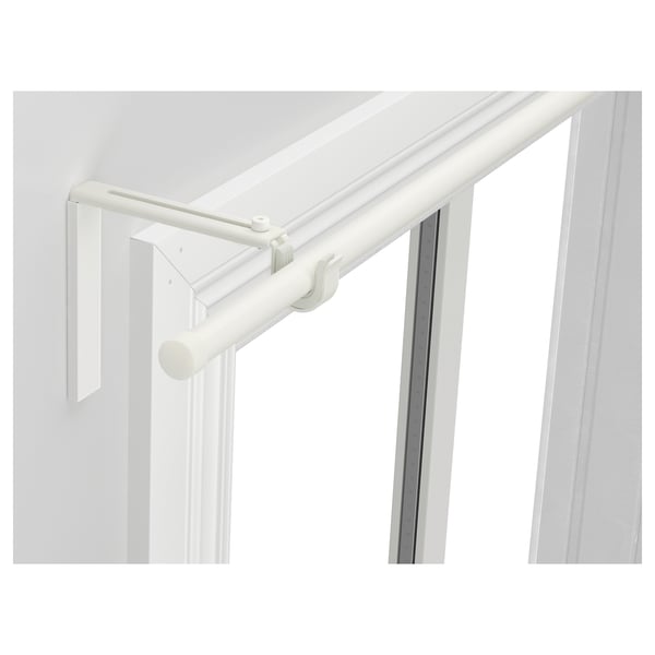 RÄCKA Curtain rod combination, white, 47 1/4-82 5/8 "