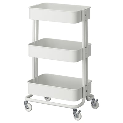 RÅSKOG Utility cart, white, 13 3/4x17 3/4x30 3/8 "