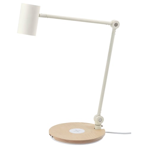 Riggad Led Work Lamp W Wireless Charging White Ikea