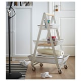 RISATORP Utility cart, white, 22 1/2x15 3/8x33 7/8 "
