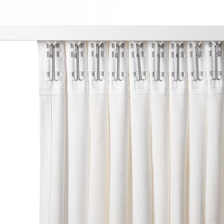 RITVA curtains with tiebacks, 1 pair, white, 145x250 cm (57x98") IKEA CA
