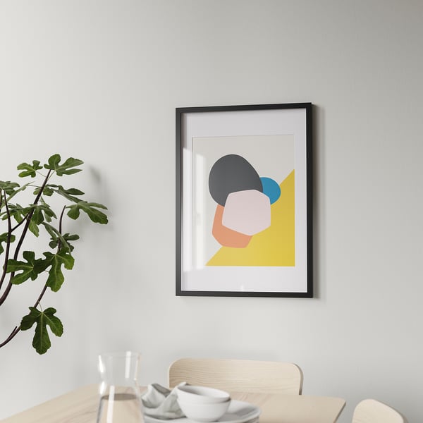 RÖDALM Frame, black, 19 ¾x27 ½ "