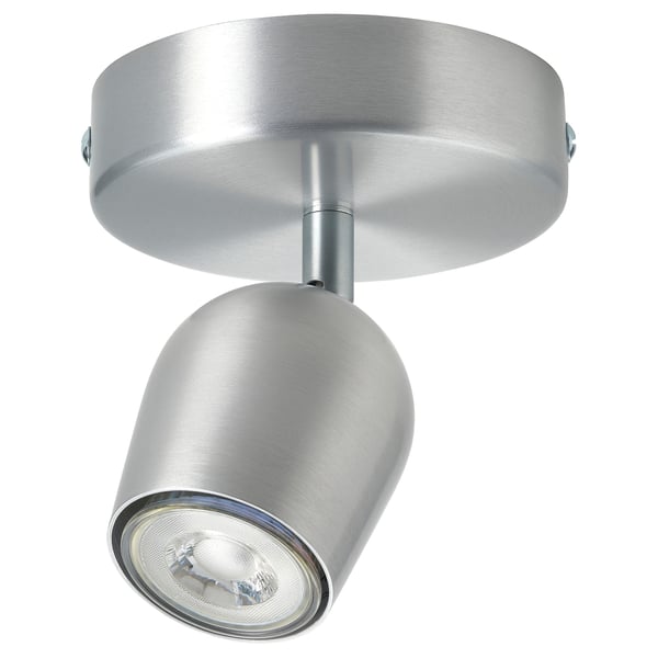 RÖKFRI Ceiling spotlight with 1 lights, aluminium-colour