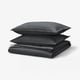 RUNDHAGTORN Duvet cover and pillowcase(s), anthracite, Full/Queen (Double/Queen)