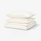 RUNDHAGTORN Duvet cover and pillowcase(s), white, Full/Queen (Double/Queen)