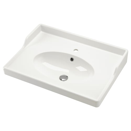 RUTSJÖN Sink - white 80x56 cm (31 3/8x21 7/8 ")