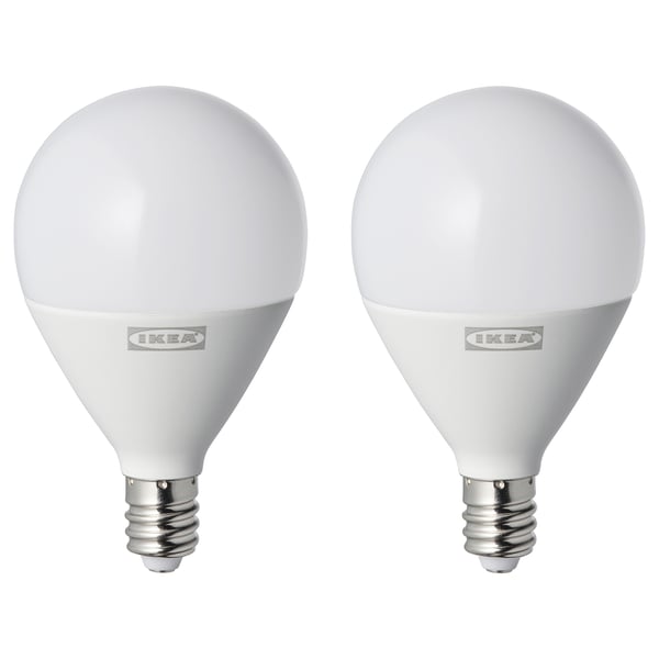 RYET LED bulb E12 450 lumen, globe opal white IKEA CA