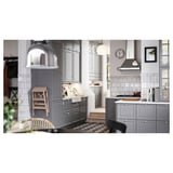 SÄLJAN Countertop, white/light gray stone effect/laminate, 74x1 1/2 "