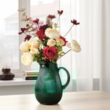 SÄLLSKAPLIG Jug, patterned/green, 68 oz