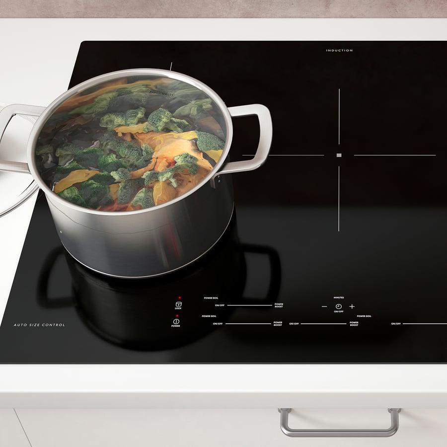SÄRKLASSIG induction cooktop, black, 76 cm (30") IKEA CA