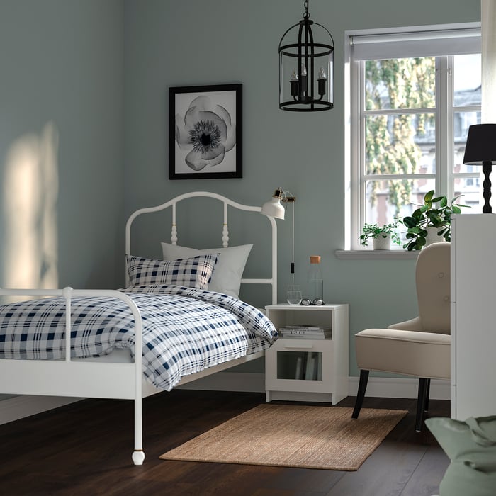 SAGSTUA bed frame, white, Twin IKEA CA