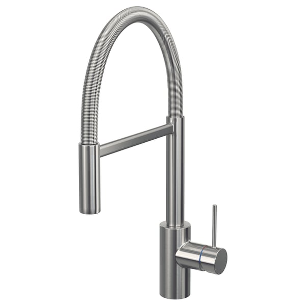 SALLSJÖN Kitchen faucet pull down w spray, stainless steel color