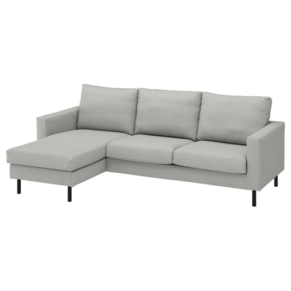 SALTSJÖBADEN Loveseat with chaise, Tonerud gray