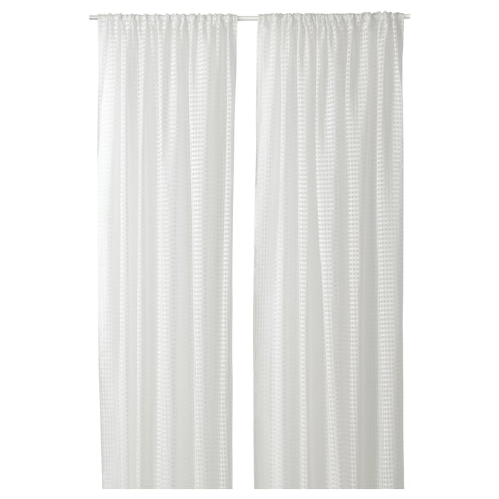 SANDDÅDRA sheer curtains, 1 pair, white, 145x250 cm (57x98") IKEA CA