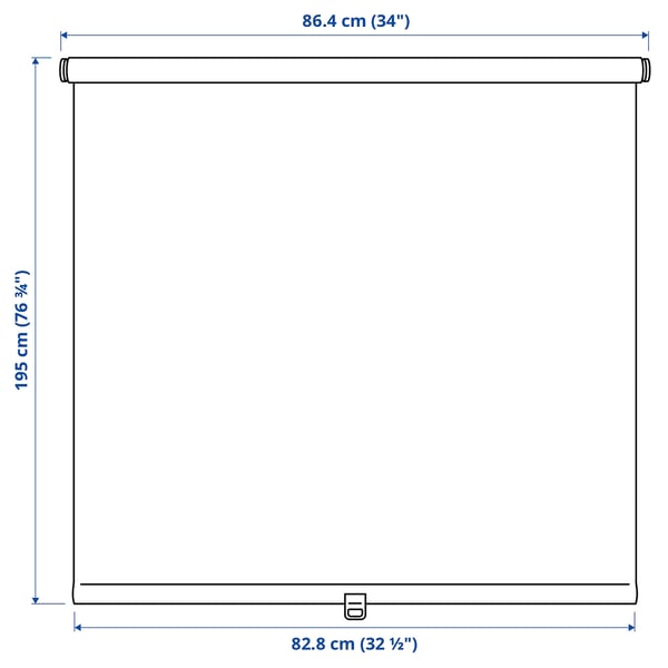 SANDVEDEL Roller blind, beige, 34x76 ¾ "