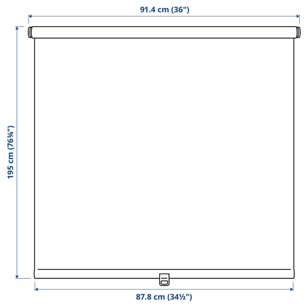 SANDVEDEL Roller blind, beige, 36x76 ¾ "