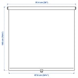 SANDVEDEL Roller blind, beige, 36x76 ¾ "