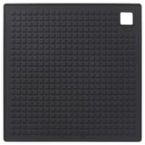 SANDVIVA Pot holder, silicone/dark gray, 7x7 "