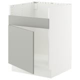 SEKTION Base cab f TALLSJÖN sink, white/Havstorp light gray, 24x24x30 "
