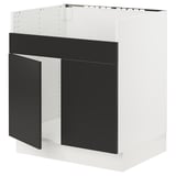 SEKTION Base cab f TALLSJÖN sink, white/Nickebo matt anthracite, 30x24x30 "