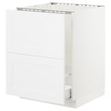 SEKTION Base cabinet f/sink & recycling, white Maximera/Axstad matt white, 24x24x30 "