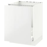 SEKTION Base cabinet f/sink & recycling, white Maximera/Ringhult white, 24x24x30 "