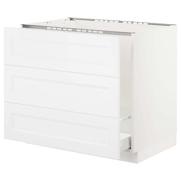 SEKTION base f/sink & waste sorting, white Maximera/Axstad matt