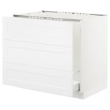 SEKTION Base cabinet f/sink & waste sorting, white Maximera/Axstad matt white, 36x24x30 "