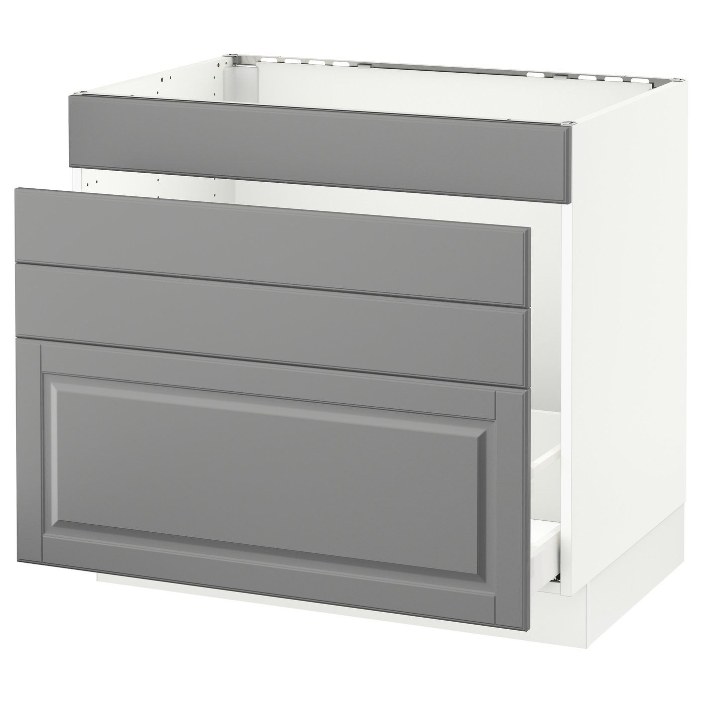 SEKTION base f/sink & waste sorting, white Maximera/Bodbyn gray