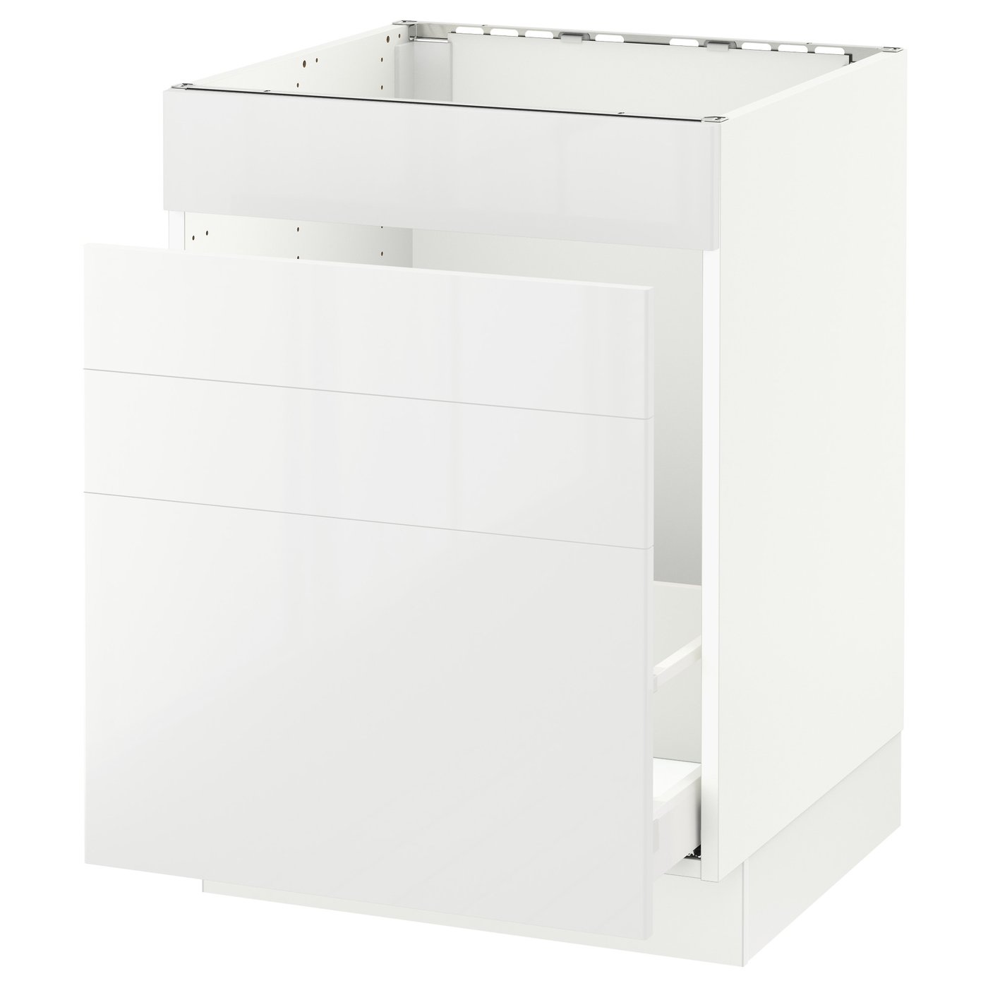 SEKTION base f/sink & waste sorting, white Maximera/Ringhult