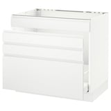 SEKTION Base cabinet f/sink & waste sorting, white Maximera/Voxtorp matt white, 36x24x30 "