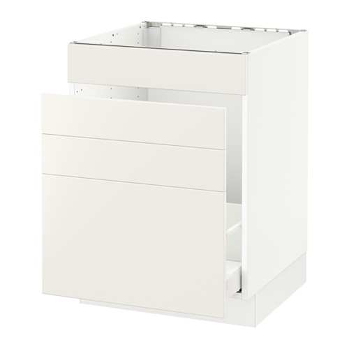 SEKTION Base f/sink & waste sorting white, Veddinge white