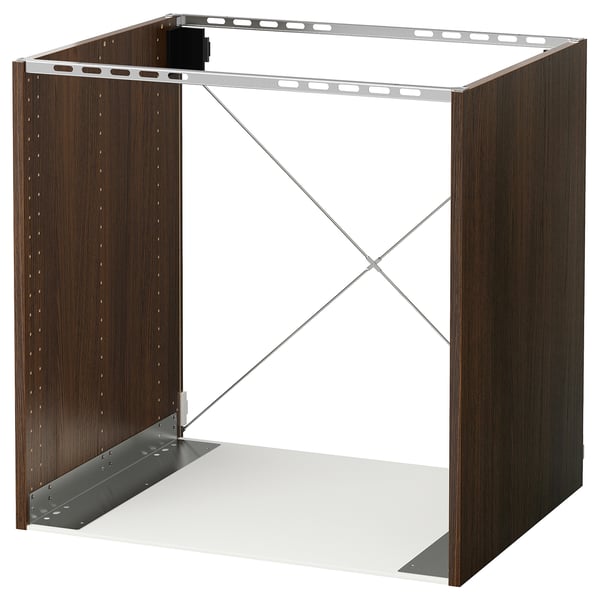 Sektion Base Cabinet For Oven Wood Effect Brown Ikea