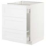 SEKTION Base cabinet for recycling, white Maximera/Axstad matt white, 24x24x30 "