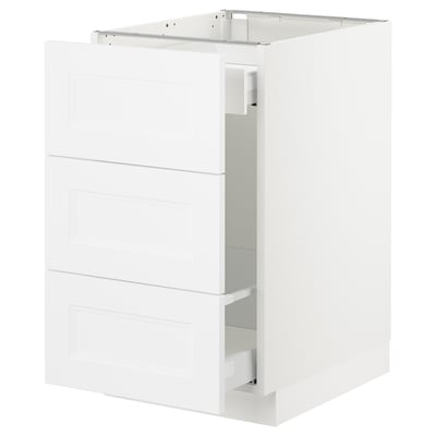 SEKTION Base cabinet for recycling, white Maximera/Axstad matt white, 18x24x30 "